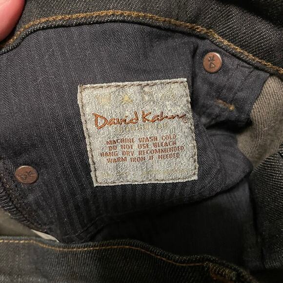 NWT David Kahn Nikki Low Rise Straight Leg Dark Wash Jeans - Picture 10 of 11